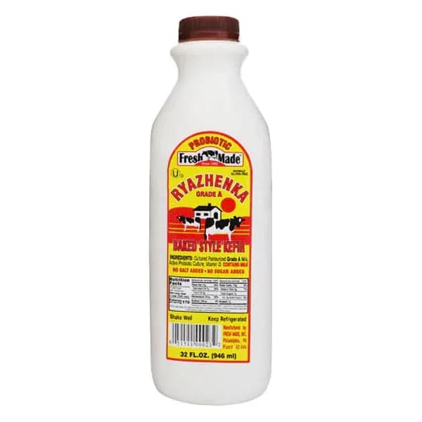 FRESH MADE Baked Style Kefir Ryazhenka 32 OZ